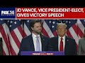 JD Vance, vice president-elect, gives victory speech | Full speech