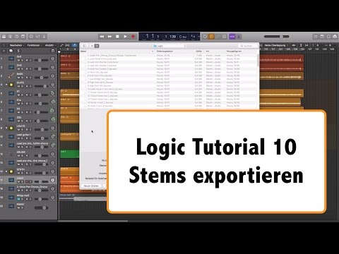 Logic Tutorial deutsch Teil 10 - Audio und Stems importieren und exportieren