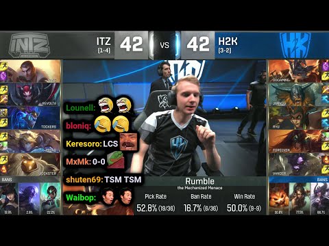 ITZ vs H2K | 2016 Worlds - Group Stage Day 6 | Twitch VOD with Chat