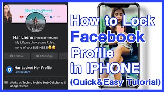HOW TO LOCK FACEBOOK PROFILE IN IPHONE|QUICK&EASY TAGALOG TOTURIAL|Har Channel