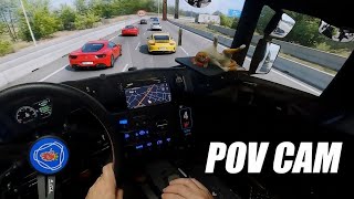 Camera Móvel - ETS2 Visão Interna do Cockpit Scania V8