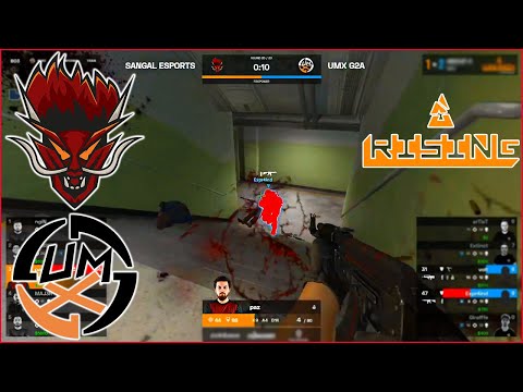 PAZ 1v2 CLUTCH, S3NSEY DOUBLE! - SANGAL vs UMX | BLAST Rising 2021