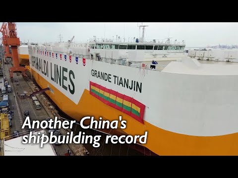 Shanghai delivers mega 9,000-car carrier to Italy in just 179 days