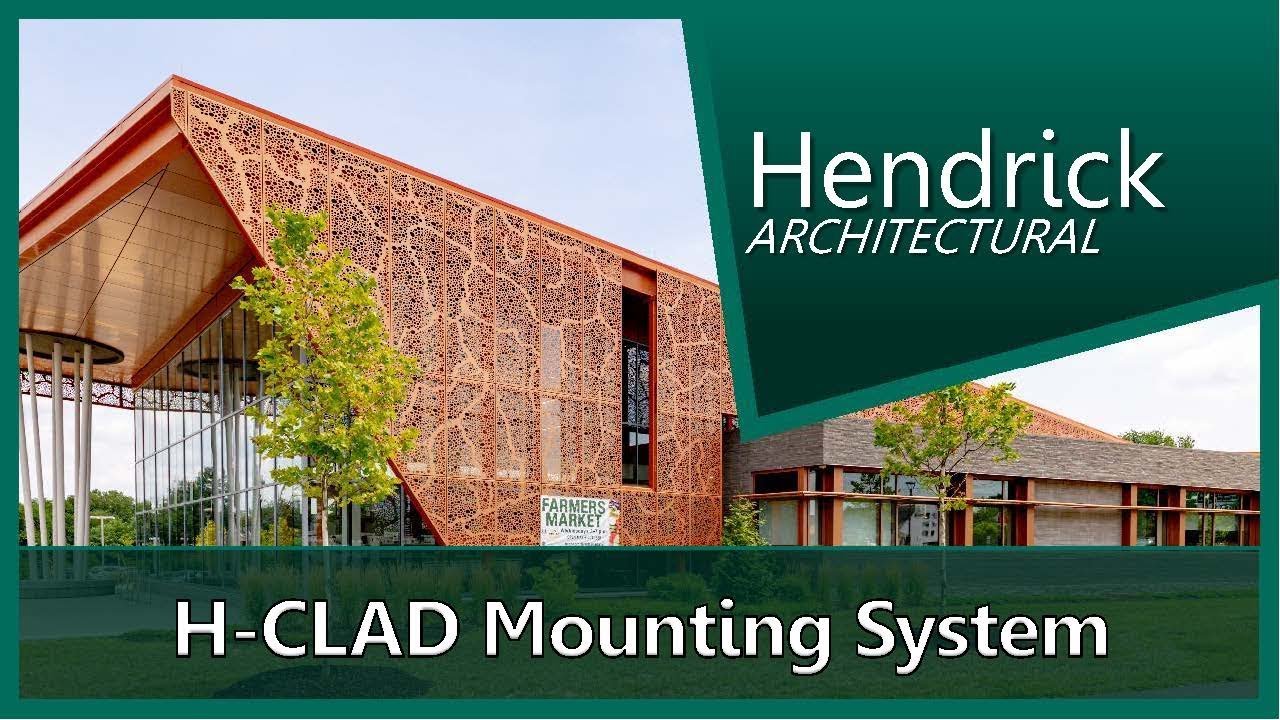 ▶ Perforated Metal Cladding - Architectural Sheet Metal Work - H-CLAD Mounting System