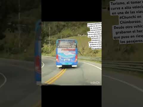 🚨Irresponsabilidad del conductor de un bus de  transporte Interprovincial Turismo,