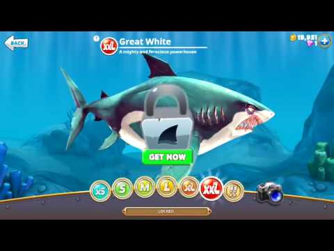ALL XXL SHARKS UNLOCKED - Hungry Shark World