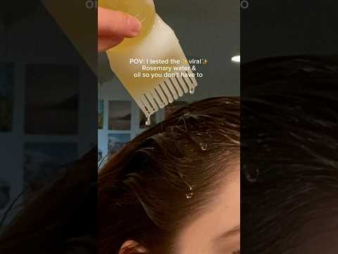 Just posted my Rosemary water recipe 🌿🤍