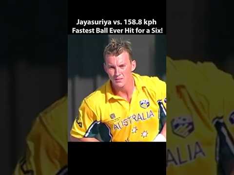 Fastest  ball 158.8 kph  hit for six - Analysis #cricket #crickethistory #short #crickethighlights