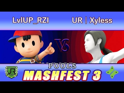 Mashfest 3  POOLS - LvlUP_RZI (Ness) vs UR | Xyless (Wii Fit)