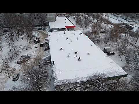 Горы снега на крыше!!!