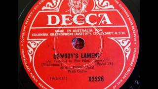 Burl Ives "Streets of Laredo" "Cowboy's Lament" American cowboy ballad