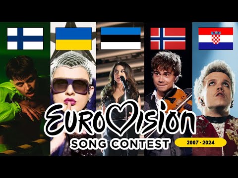 Eurovision - My Top 5 Every Year (2007 - 2024) | ICONIC SONGS + BEST PERFORMANCES!