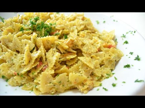 Ricetta - Farfalle con mousse di panna e peperoni