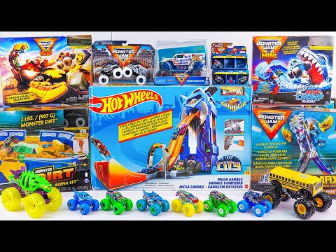 Unboxing and Review of Monster Jam Toys Collection | Monster Dirt Arena Playset