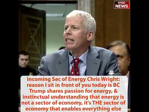 Chris Wright: energy= THE sector of economy; Hoeven: Chris really understand all aspects of energy