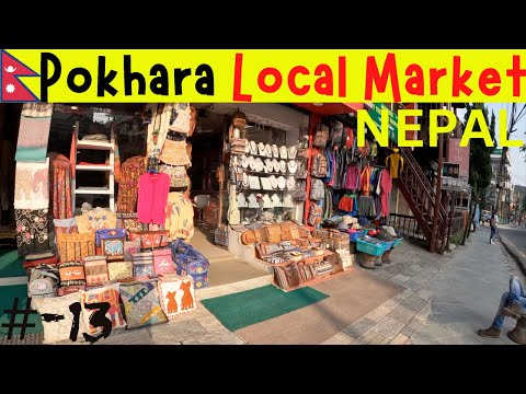 🇳🇵How Cheap Is Pokhara | Explor Local Street Market of Nepal Lake Side Market 4K