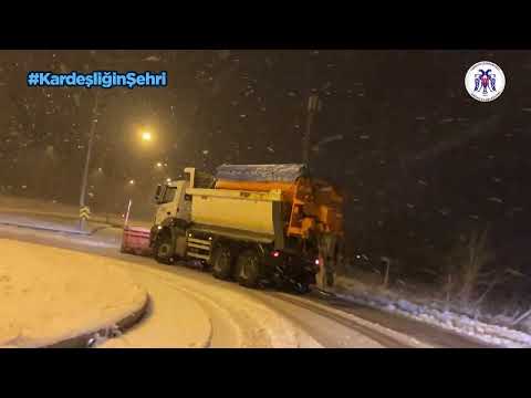 Kar temizleme çalışması 24.12.2023