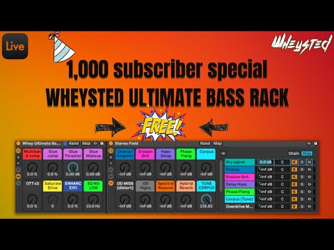 My Ultimate Dubstep Bass Processing Rack for Free!? (Thanks for 1k subs)