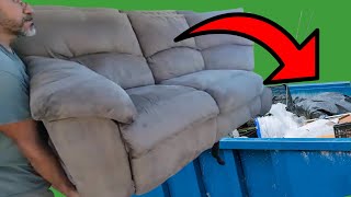 How to CLEAN a Microfiber COUCH? (It was so FILTHY they wanted me to throw it away!)