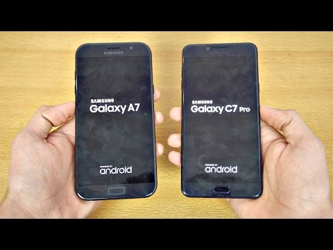 Samsung Galaxy C7 Pro vs Galaxy A7 (2017) - Speed Test! (4K)