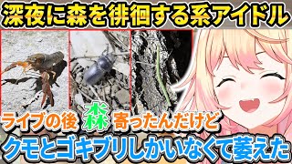 ワールドツアー初日終わりの深夜に森を徘徊するねねち【ホロライブ/桃鈴ねね/切り抜き】
