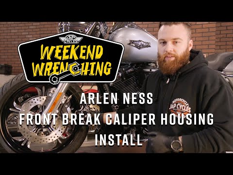 Arlen Ness Front Brake Caliper Housing Install