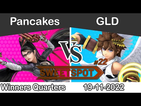 Sweetspot #22 - Pancakes (Bayonetta, Wii fit Trainer) vs GLD (Pit) WQ - SSBU