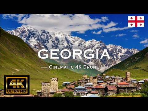 FLYING OVER GEORGIA (4K Drone Video UHD)- The Most Beautiful Country in The World