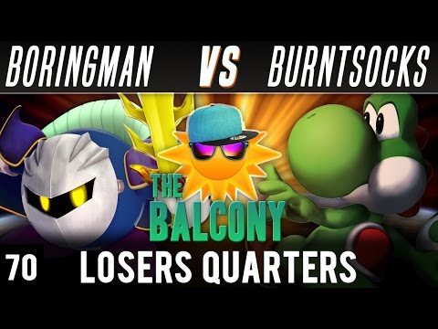 PM @ the Balcony 70 - Losers Quarters ft. Boringman (Metaknight) VS burntsocks (Yoshi)