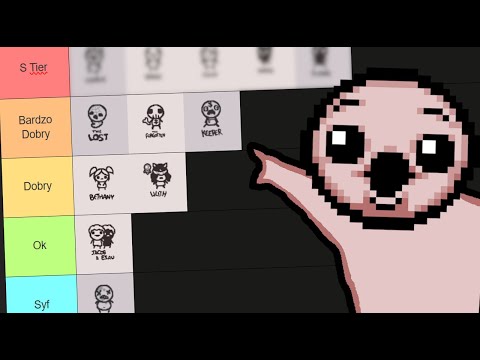 TIERLIST OF ALL CHARACTERS IN THE BINDING OF ISAAC REPENTANCE+!