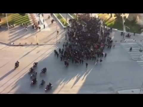 PAOK along with Partizan protest for injustice imprisoned fans