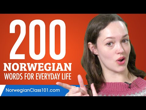 200 Norwegian Words for Everyday Life - Basic Vocabulary #10
