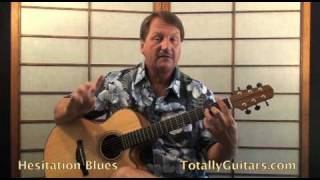 Reverend Gary Davis - Hesitation Blues Guitar lesson