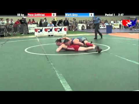 Penn Gottfried vs. Mark Grey at 2013 ASICS University Nationals - FS