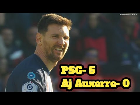 psg vs aj auxerre Highlights | Hugo Ekitike Goal | Mbappe Goal | Hakimi goal | psg 5 aj auxerre 0 |