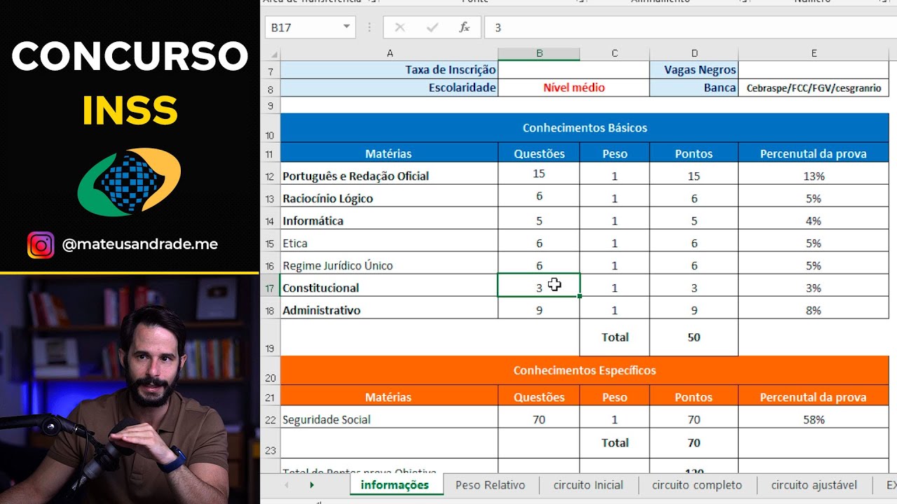 CRONOGRAMA DE ESTUDOS INSS 2022 (COMPROVADO) - PDF GRÁTIS