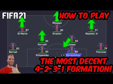 HOW TO PLAY THE MOST DECEND 4-2-3-1 (1) FORMATION! - FIFA 21 TUTORIAL