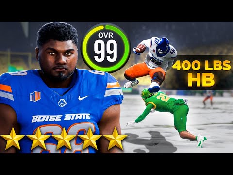 The Power of a 400 POUND 99 OVR Running Back on Heisman Difficulty...