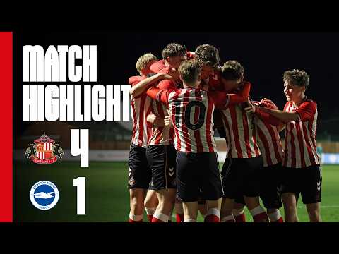 Into The Quarter-Finals | Sunderland AFC U18s 4 - 1 Brighton U18's | FA Youth Cup Highlights