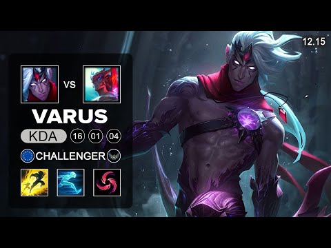 Varus vs Yone Mid - EUW Challenger - Patch 12.15 Season 12