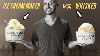How To Make Homemade Carnivore Diet Ice Cream + Whisked vs. Ice Cream Maker Taste Test