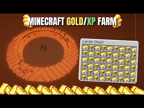 MINECRAFT Super OP Gold XP Farm in 1.21.4 (Tutorial)