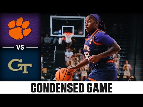 Clemson vs. Georgia Tech Condensed Game | 2025-26 ACC Women’s Basketball