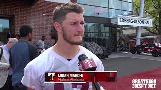 Post-Practice Interviews: Keith Kirkwood, Logan Marchi, & Adonis Jennings video