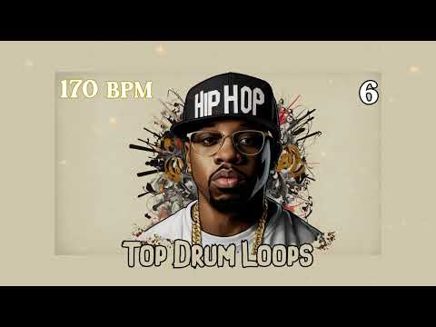 [FREE Top Drum Loops] 170 BPM Hip Hop 6 - Free Stock Full Drums, Samples, Loops, One Shots, Presets