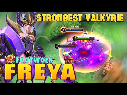 Strongest Sideline Freya! Top Global Freya By Footwork ~ Mobile Legends