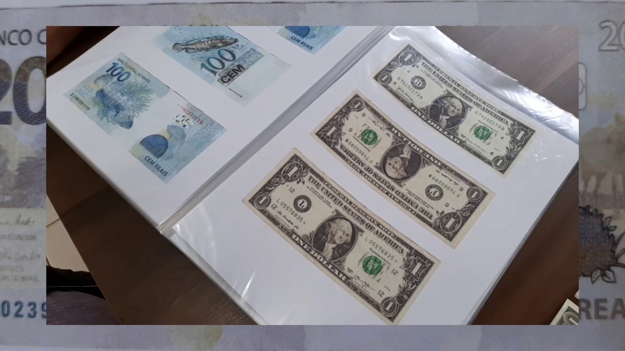 minha coleção de notas antigas e notas atuais