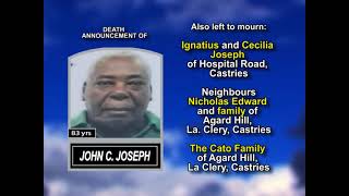 John Cornelius Joseph ~ Long Obituary