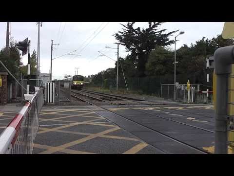 Dart number 8106 - Baldoyle Road level crossing, Dublin