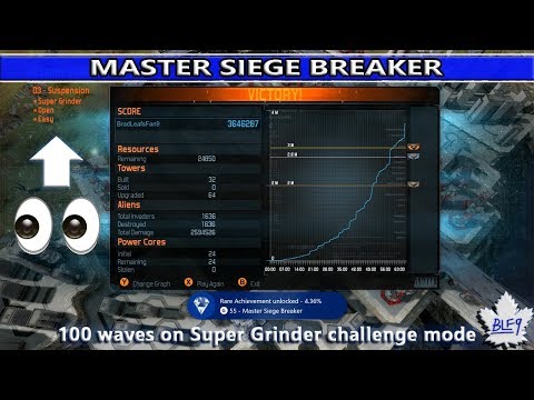 Defense Grid 2 - 100 Waves on Super Grinder Mode - MASTER SIEGE BREAKER Achievement / Trophy Guide